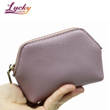 Purple Makeup Bag Cute Small Bag for Cosmetic Women Coin Purse Leather Makeup Bag Organizer